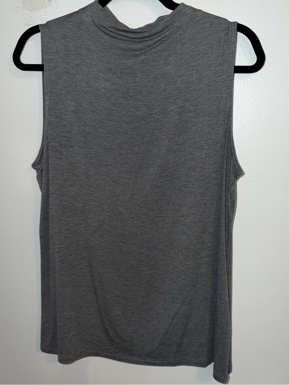 Halogen Charcoal Mock Neck Sleeveless Tank